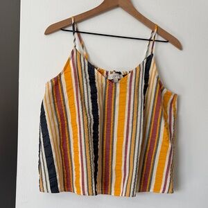 LOFT Vibrant Striped Camisole Top